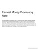 Thumbnail Eanest Money Promissory Note
